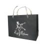Buy cheap Stamped Logo Brown Matte Coated Paper Carrier Bag Silvery Embossed Logo Twist Rope Handle 210g from wholesalers