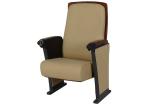 Modern Movie Theater Seating Fabric Arm Chair Grandstand With Plastic Cup Holder