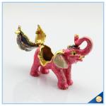 Handmade Elephant With Chair Metal Jewelry Box For Tourism Gifts SCJ814