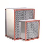 H13 Stainless Steel Or Galvanized Frame High Temp Air Filters For Temperature Up