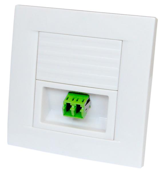 Buy cheap 1 Port Sc Fiber Wall Plate , Plastic White ABS Fiber Optic Cable Wall Plate from wholesalers