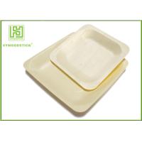 Buy cheap Nice Disposable wooden Plates Bulk For Wedding Dinner Wear - Resistant product