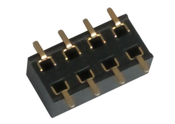 Buy cheap 90 Degree Female Header 2.54 Mm Double Row SMT Surface Mount Pin Header from wholesalers