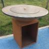 Buy cheap Wood Burning Metal Outdoor BBQ Table Corten Steel Fire Pit Barbecue Grill from wholesalers