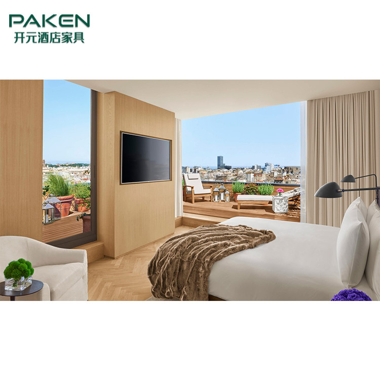 Contemporary Concise Villa Hotel Bedroom Furniture Sets