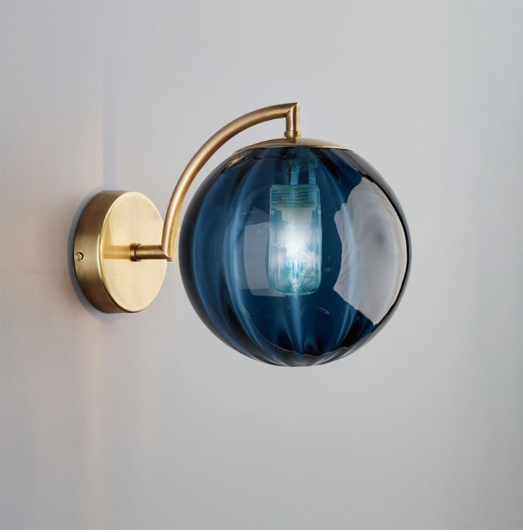 Modern Led Wall Lamp Nordic Glass Ball Wall Lamps For Living Room Bedroom Home Bedside Wall Light(WH-OR-244)