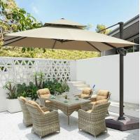 Buy cheap Aluminum Frame Heavy Duty Commercial Outdoor Umbrellas 2.5m Cantilever Parasol product