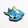Buy cheap Pokeman Game Glitter Enamel Lapel Pins Vaporeon Design With Rubber Clutches from wholesalers