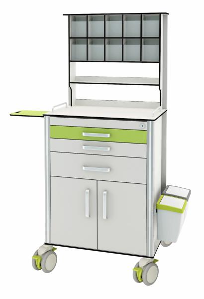Buy cheap Aluminum Medicine Divider Hospital Medicine Trolley from wholesalers