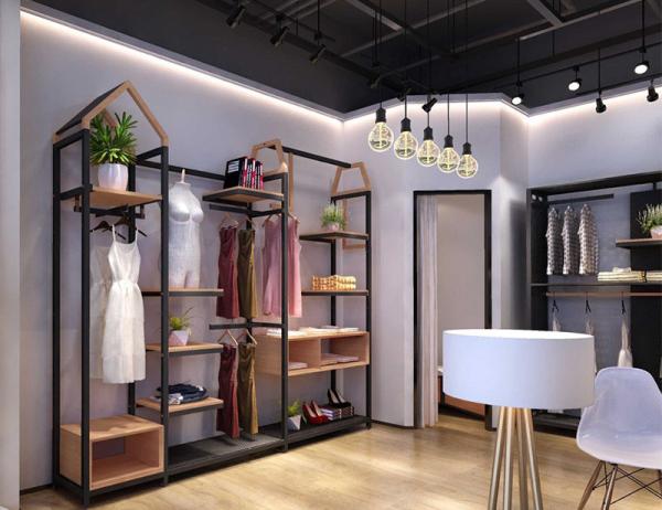 Buy cheap Freestanding Clothing Display Racks Clothing Store Displays Metal / MDF Material from wholesalers