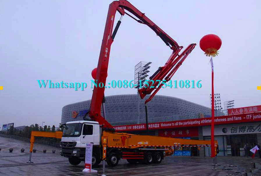 Heavy Concrete Construction Equipment 36m Concrete Boom Pump Stabilization Control