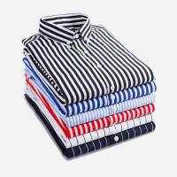 Buy cheap Striped Custom Men Work Shirts Tailored Dress Shirts Multi Color Optional product