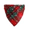 Buy cheap Winter Cotton Dog Bandana Red Green Puppy Christmas Bandana For Small Dog from wholesalers
