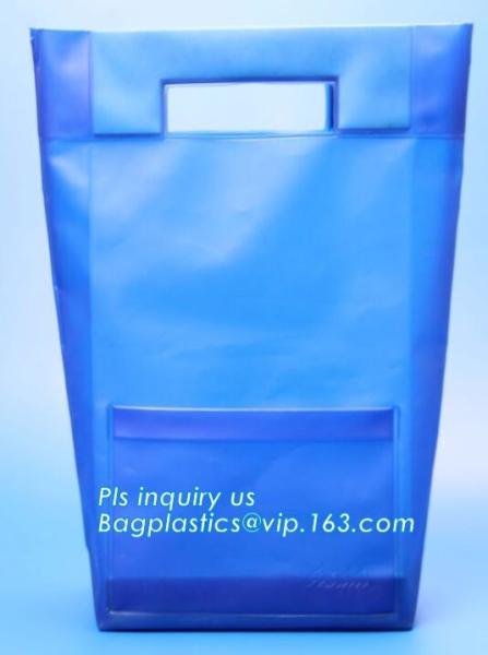 Buy cheap transparent pvc bag for gift,cosmetics/PVC handle bag, Plastic Handle Bags For Makeup Travel Set Packaging, die cut hand from wholesalers
