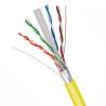 Buy cheap PVC Jacket Cat6 FTP 23AWG Bare Copper Lan Cable With Yellow Jacket 1000FT from wholesalers