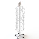 48 DVDs Promotion Books OEM Metal Rotating Display Stand