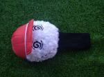 golf head cover , dog head cover , animal head cover , plush head cover , driver