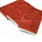 Red PU Material Tartan Track Material , Outdoor Sports Flooring 13mm Thickness