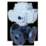 Buy cheap Electric Cast Steel Three-Way Ball Valve Three-Way Configuration for Complex Flow Control from wholesalers