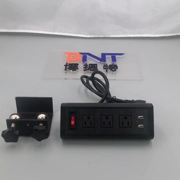Buy cheap US popular new design for office room movable clamp on table power socket from wholesalers