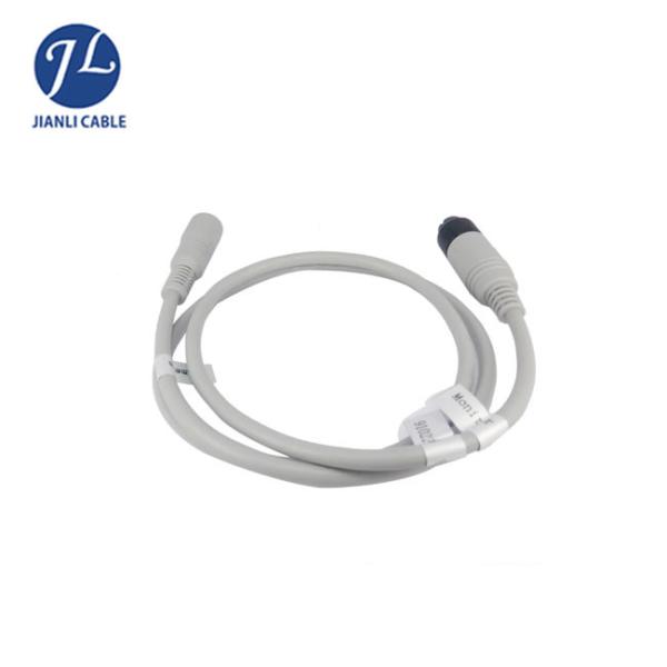 Quality White Color Rear View Backup Camera Cable With 6 Pin Connector , RoHs / CE for sale