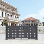 Powder Coating Arched Garden Gate Aluminium For Outdoor Retractable