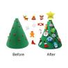 Buy cheap 3D DIY Felt Christmas Tree With Ornaments Kids Toys Christmas Party Decoration from wholesalers