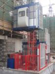 380V 50HZ / 60HZ Construction Material Hoists 1000KGS With Double Cage