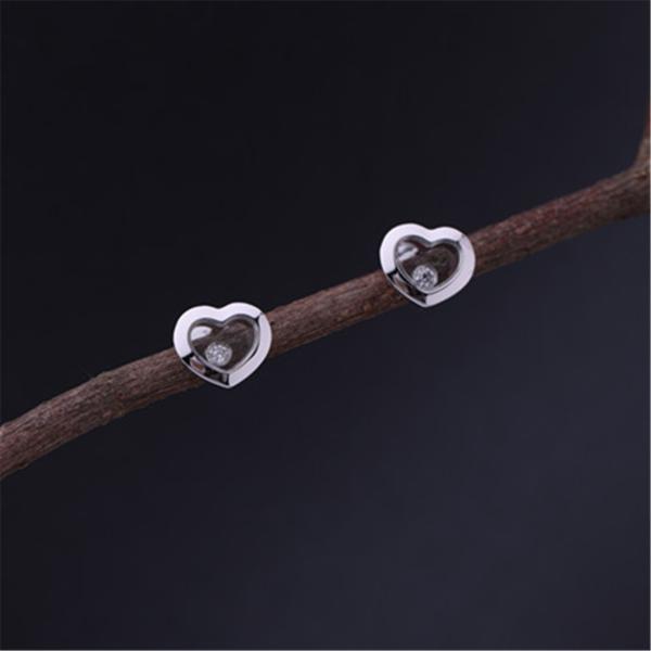 Buy cheap Chopard HAPPY DIAMONDS ICONS EARRINGS in 18 Karat Solid WHITE GOLD DIAMONDS China Gold Factory Price from wholesalers