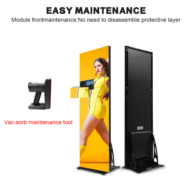 Digital Video Advertising LED Mirror Screen Indoor Ultra Thin Portable P1.75 P2 P2.5