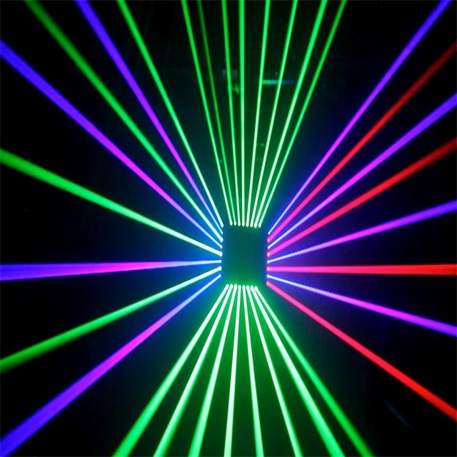 8 Eye Laser Stage Lighting Moving Bar Fat Beam 6-14CH Channel , Fan Forced Cooling