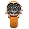Buy cheap Online Shopping free shipping luxury brand tourbillon leather men watches in wristwatches automatic mechanical watch from wholesalers
