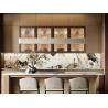 Buy cheap Wall Mounted Home Lacquer or Finish Modern Design Kitchen Cabinet Complete Set Wood Storage from wholesalers