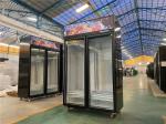 Commercial Refrigerator Double Glass Door Display Freezer With AD Board