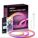 Monster 5m Smart Silicone Neon Strip Light Indoor Outdoor Home Bar Decor 12V