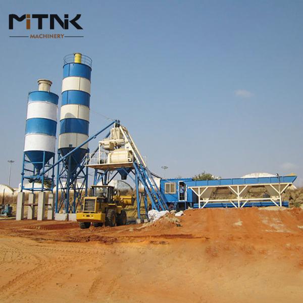 Buy cheap HZS90 Bucket Skid Wet Concrete Mixing Plant Equipment from wholesalers