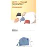 Buy cheap FIRST LAYER COWHIDE WOMEN'S COIN PURSE NEW ELEPHANT CREATIVE TASSEL ZIPPER BAG LEATHER KEY BAG COIN BAG from wholesalers