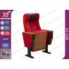 Buy cheap Floor Mounted Leg Commercial Theater Seating Chairs With Wood Armrest Plywood Shell from wholesalers