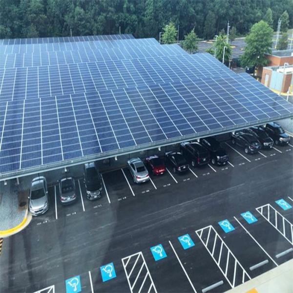 Buy cheap Flexible 20KW Galvanized Steel Solar PV Mounting Structure SGS For Carport from wholesalers