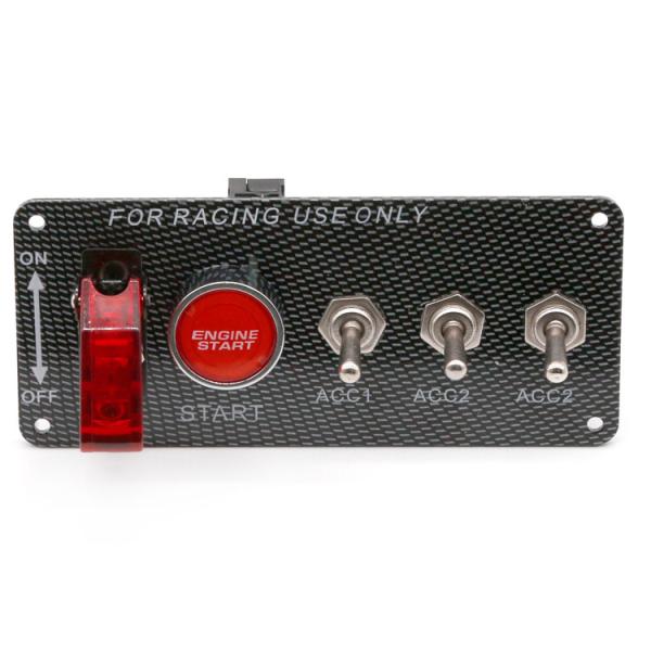 Buy cheap Racing Only Switch Panel 2 3 4 Hole Rated Current 300A In Red For B2B Buyer from wholesalers