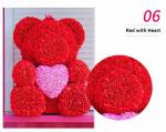 Wholesale High Quality Preserved Flower Rose Teddy Bear PE for Valentines Day