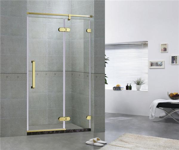 Buy cheap Hotel Frameless Sliding Shower Doors 8MM Tempered Glass With Green Bronze Inline from wholesalers