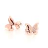 Buy cheap Free Shipping Stainless Steel 18K Rose Gold Plated Double Butterfly Stud Earrings For Women and Girl from wholesalers