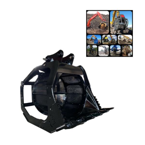 Buy cheap Excavator Rotating Screening Bucket 33t Rotating Skeleton Bucket from wholesalers