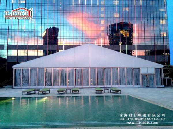 Buy cheap 15x30m Luxury Outdoor White Event Tents with Glass Wall for Weddings and Parties from wholesalers