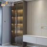 Buy cheap Adjustable TV Wall Cabinet in Modern Scandinavian Style with Glass Door and Wine Rack from wholesalers