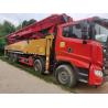 Buy cheap 2020 56m National Standard Concrete Pump Truck Parts Diesel Engine Power Source White Yellow Red Colors 350bar Pressure from wholesalers