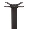 Buy cheap Restaurant Dining Table Legs Cast Iron Round Table Base Black Wrinkle Powder Coating from wholesalers