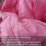 Lint free 100% Cotton Strong Oil Absorption IMPA NO 232910 Cutting Coloured Bed