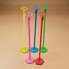 30g Balloon Decoration Accessories , 8CM Round Base Table Balloon Stick Stand